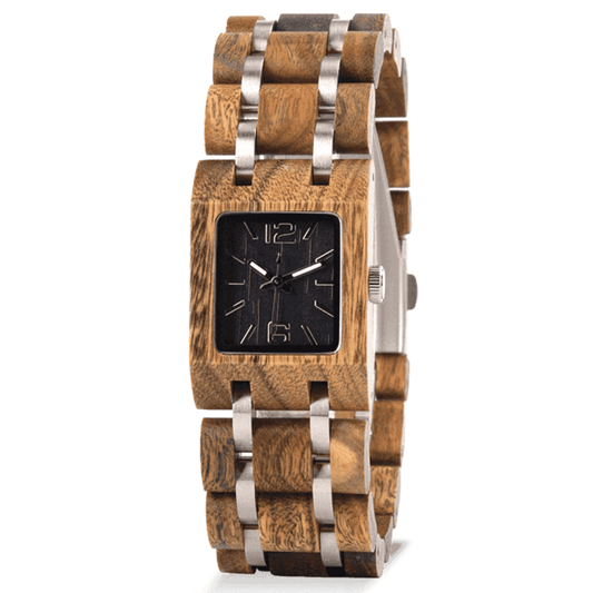 Dawn Square Wood Watch