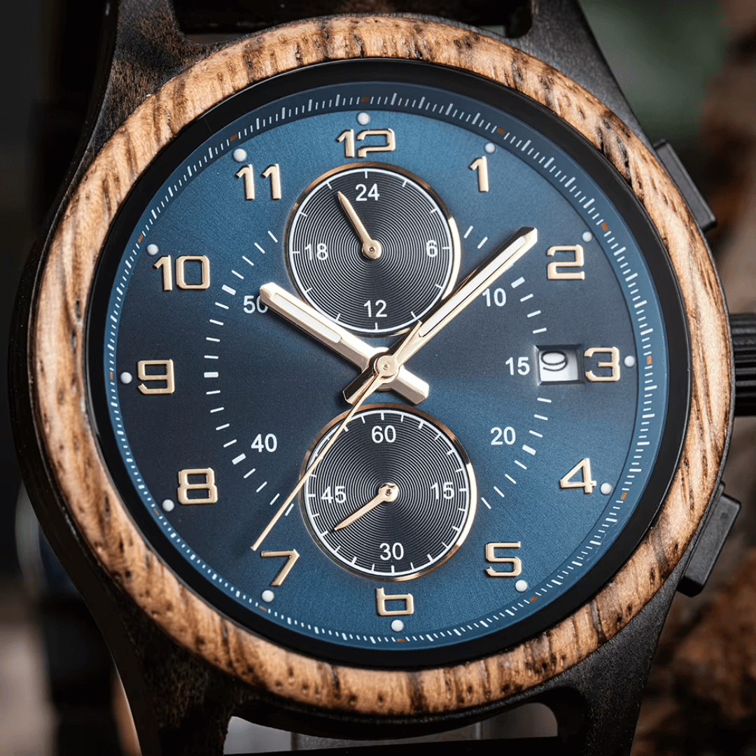 Shadow Chronograph Wood Watch