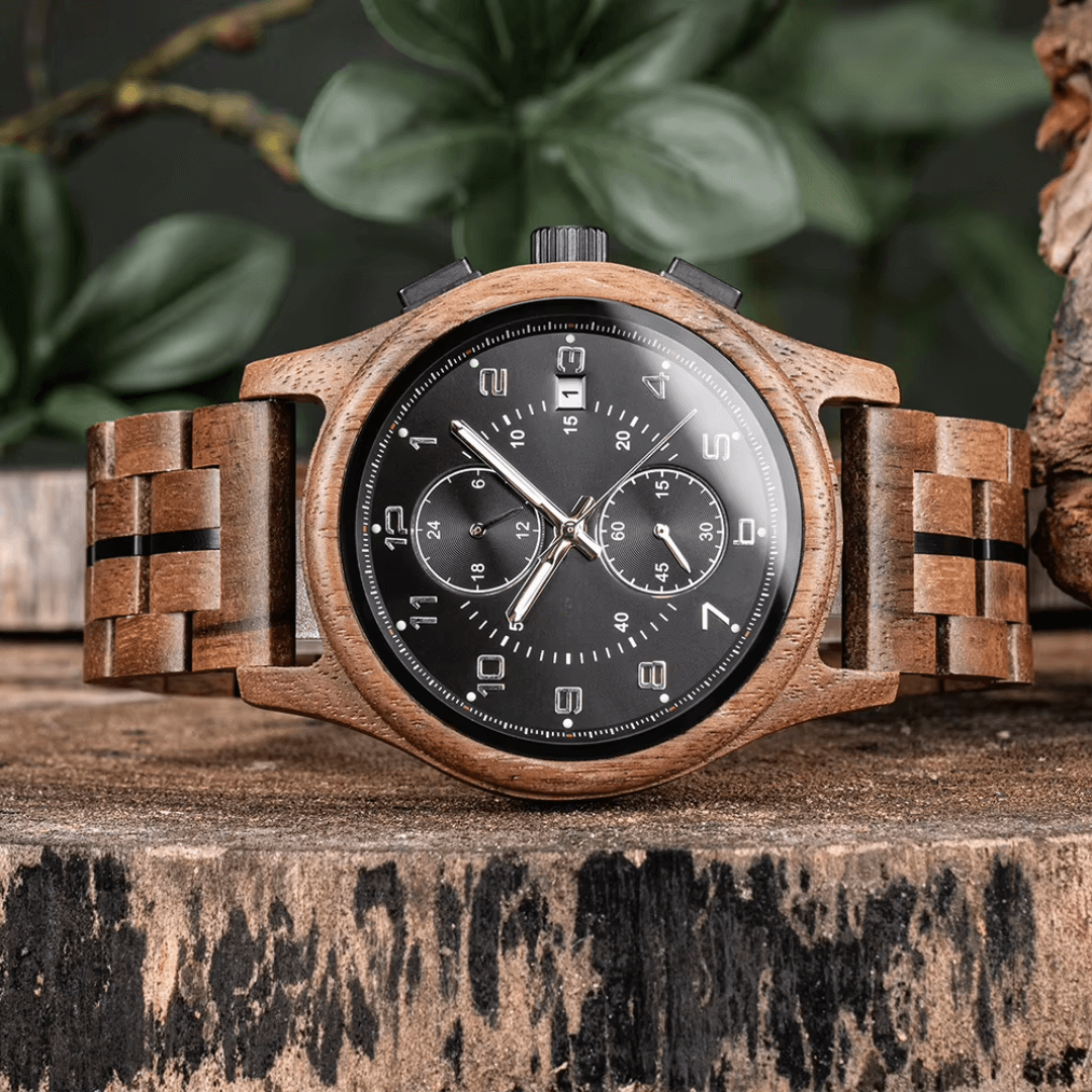 Ember Chronograph Wood Watch