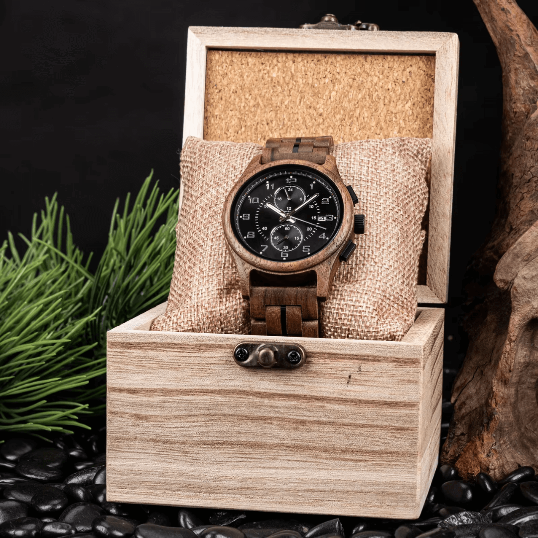 Ember Chronograph Wood Watch