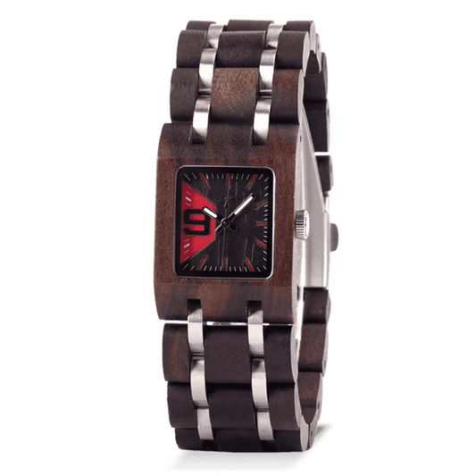 Cinder Square Wood Watch