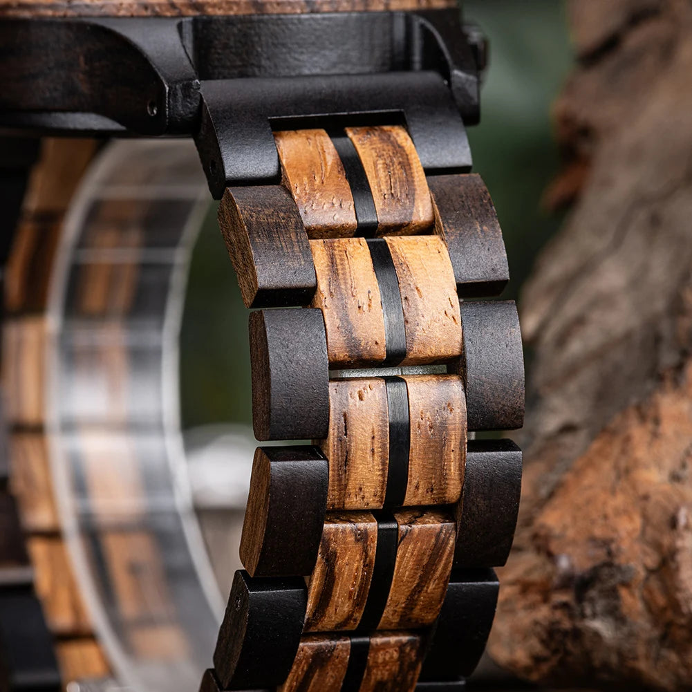 Shadow Chronograph Wood Watch