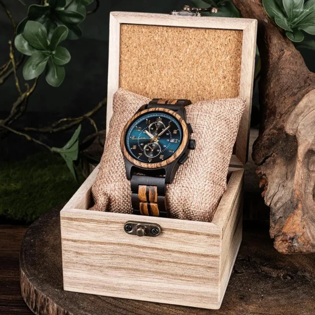 Shadow Chronograph Wood Watch