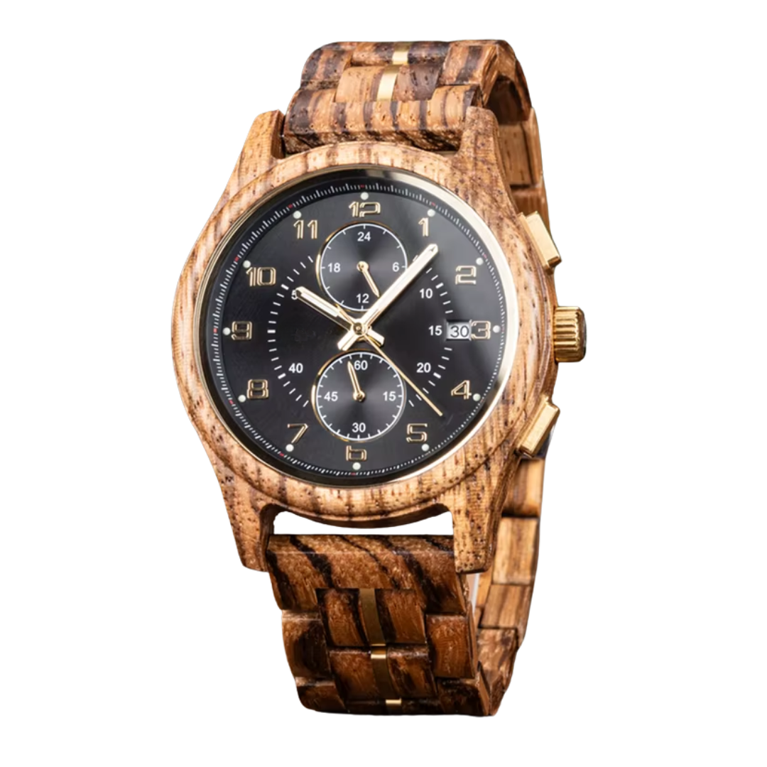 Strata Chronograph Wood Watch